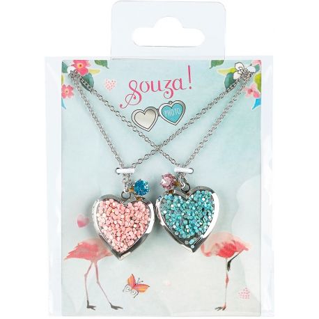 Set van 2 kettingen BFF hartjes Set van 2 kettingen BFF hartjes