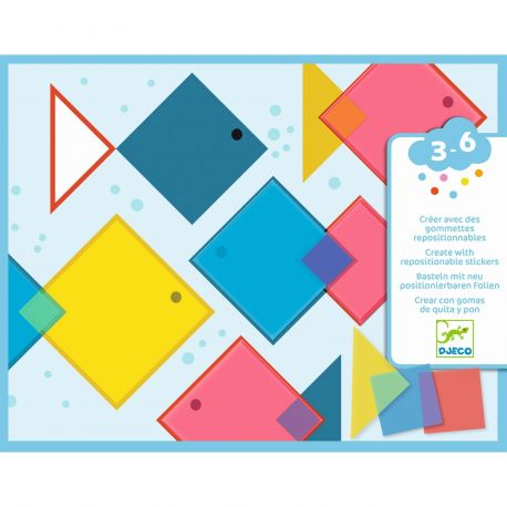 Magische vierkantjes - creÃ«ren met herbruikbare puffy stickers