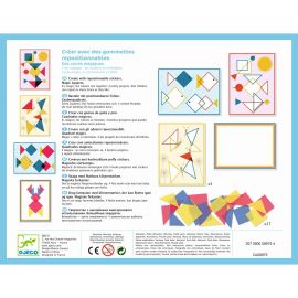 Magische vierkantjes - creÃ«ren met herbruikbare puffy stickers