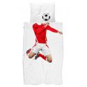 1-persoons bedset Soccer Champ Red