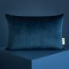 Akamba velvet kussen 45x30 cm - Night blue