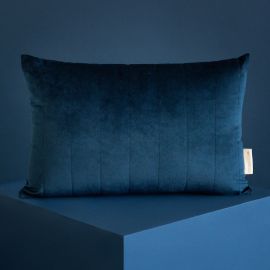 Akamba velvet kussen 45x30 cm - Night blue