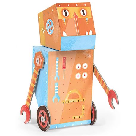 3D figuur Fold my Robot 'handige harry' 3D figuur Fold my Robot 'handige harry'