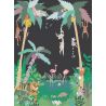 Panorama behang - Jungle black