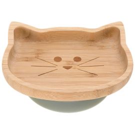 Bamboe bord met zuignap - Little Chums Cat