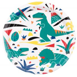 8 papieren borden - dinosaurus