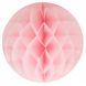 Papieren honeycomb bal - roze