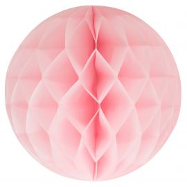 Papieren honeycomb bal - roze