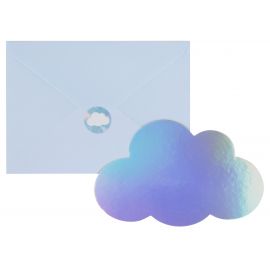 8 uitnodigingen - clouds