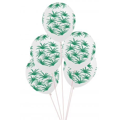 5 ballonnen - green leaves