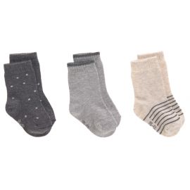 3 paar sokken - grijs