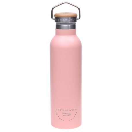 RVS drinkfles - Adventure roze (700 ml)