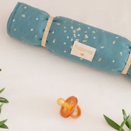 Nomad verschoningsmatje - Gold confetti & Magic green