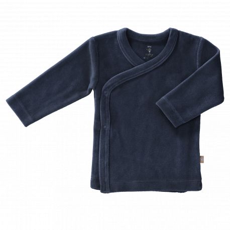 Wikkelvestje velours Indigo Wikkelvestje velours Indigo