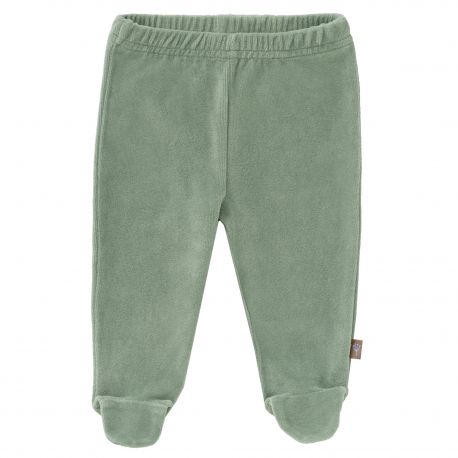 Broekje velours met voetjes Forest green Broekje velours met voetjes Forest green