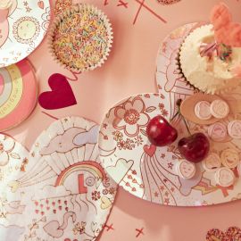 Set van 16 servetten Valentine Doodle - small