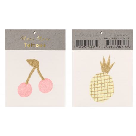 Kersen & ananas - kleine tattoos Kersen & ananas - kleine tattoos
