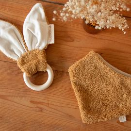 Bunny bijtring - caramel