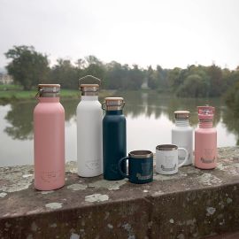 RVS drinkfles - Adventure grijs (700 ml)