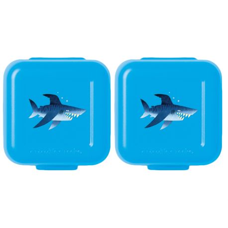 Set van 2 snack keeper snackdoosjes - Shark Set van 2 snack keeper snackdoosjes - Shark