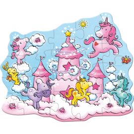 Puzzel - Eenhoorn Flonkerglans - Wolkenpuzzelpret