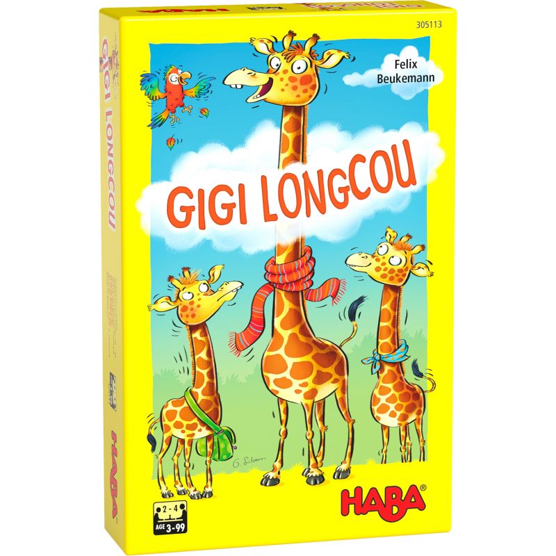 deze Gooi botsen Haba - Eenvoudig gezelschapsspel - Lucky Langhals - De Kleine Zebra