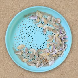 Frisbee en zandzeef - Vintage blue