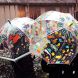 Knappe doorzichtige paraplu - Kikkers