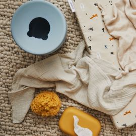 Emi hoes voor babydoekjes - Mustard