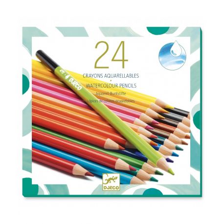 24 aquarel kleurpotloden