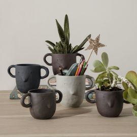 Mus bloempot - Small - Donkergrijs
