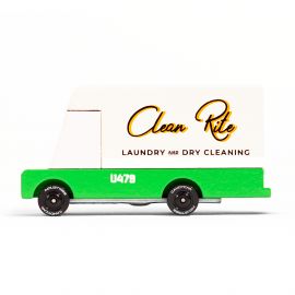 Houten speelgoedauto - Laundry Van