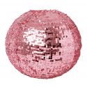 Glinsterende ronde lampenkap - Roze