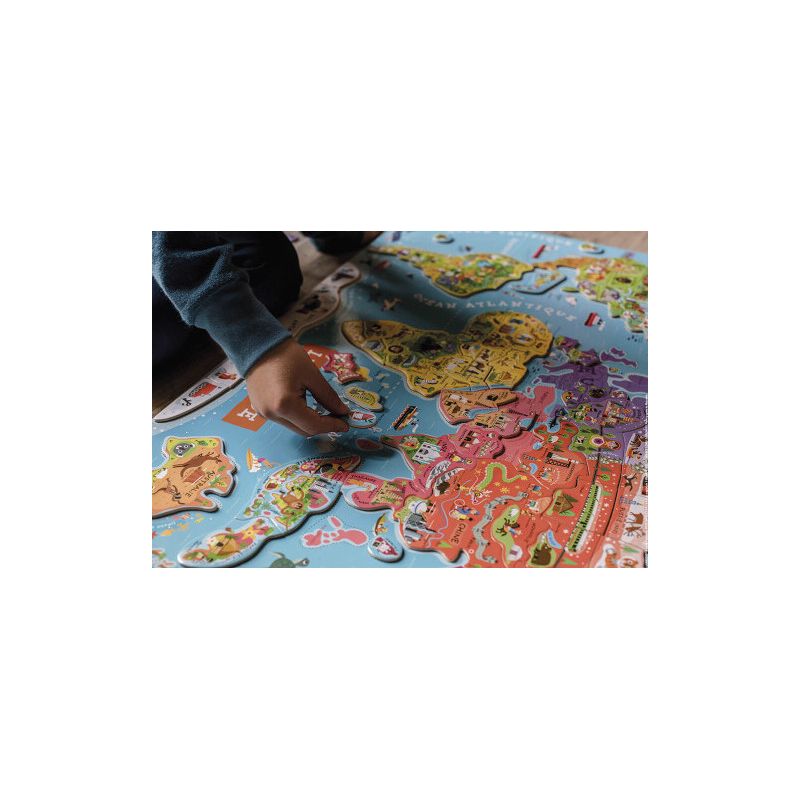 Janod PUZZEL - DE WERELD - Puzzle - multi coloured/multicolore 