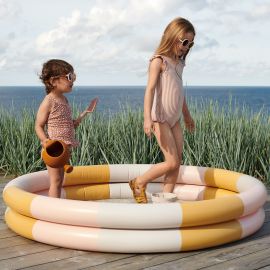 Savannah zwembad - Stripe: Peach&sandy&yellow mellow