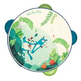 Blauwe tamboerijn - Dans la jungle