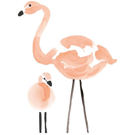 Muursticker - Flamingo