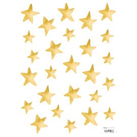 Stickerblad - Star - Gold effect