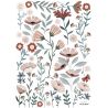 Harmonieuze muursticker A3 - Ocean flowers