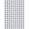 Schitterend stickerblad A3 - Dots - Silver