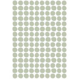 Stickerblad A3 - Dots - Celadon