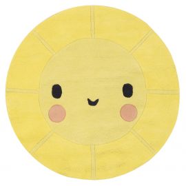 Katoenen tapijt - Emoji sun