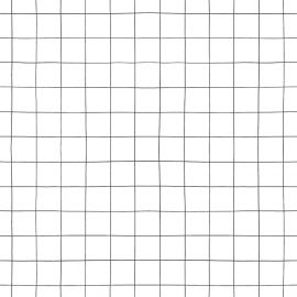 Behangpapier - Minima - Grid - White