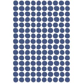Stickerblad A3 - Dots - Navy