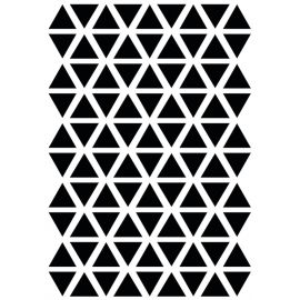 Stickerblad A3 - Driehoekjes - Zwart
