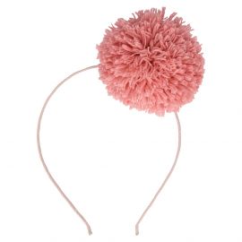 Haarband - Pink Pompom