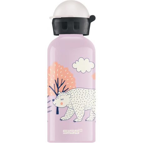 Aluminium drinkfles - 400 ml - Beary pink Aluminium drinkfles - 400 ml - Beary pink