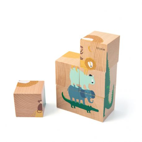 Houten puzzelblokken Houten puzzelblokken