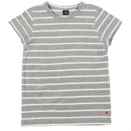 Short Sleeve Terry Stripes - Grey Melee - Baby