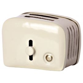Miniature toaster & brood - Off white